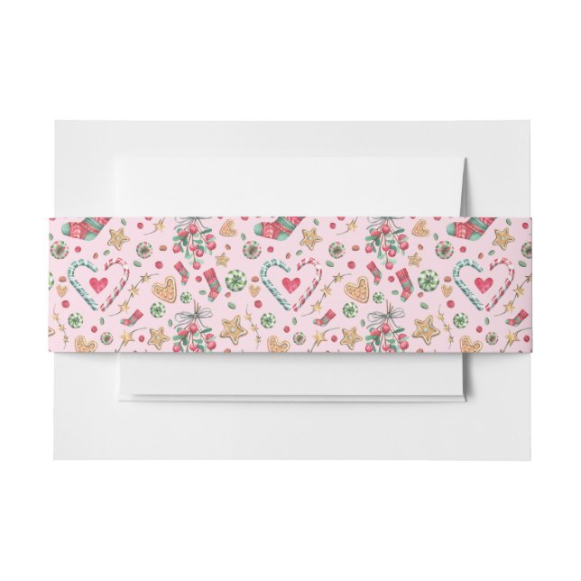 Fun Christmas Cookies and Candies       Invitation Belly Band (Front Example)