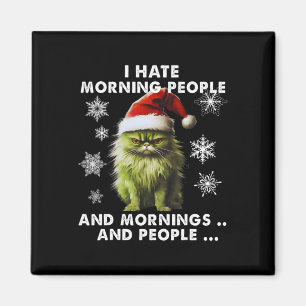 Fun Christmas Costume - I Hate Morning People - Ca Magnet