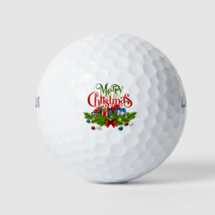 Fun Christmas Designs Golf Balls