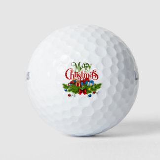 Fun Christmas Designs Golf Balls
