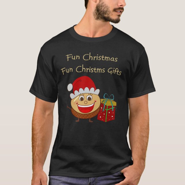 "Fun Christmas Fun Christmas Gifts T-Shirt (Front)