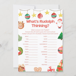 Fun Christmas Game - Not Editable - Invitation