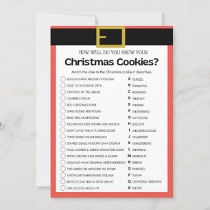 Fun Christmas Game - Not Editable - Invitation