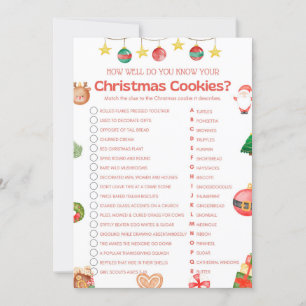 Fun Christmas Game - Not Editable - Invitation