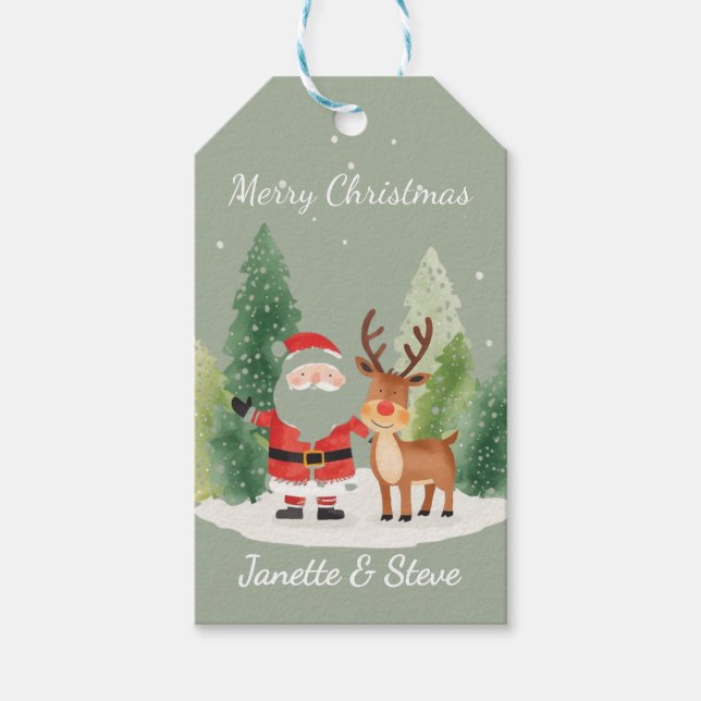Fun Christmas Gift Tag from couple  (Front)