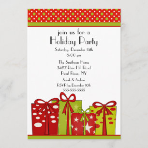 Fun Christmas Gifts Holiday Party Invitation