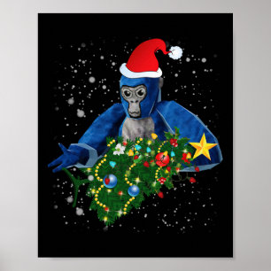 Fun Christmas Gorilla Tag  Poster