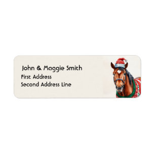 Fun Christmas Horse Animal Nature Art