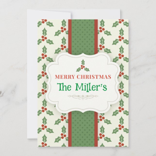FUN! Christmas Invitation - Personalised -Add Name (Front)