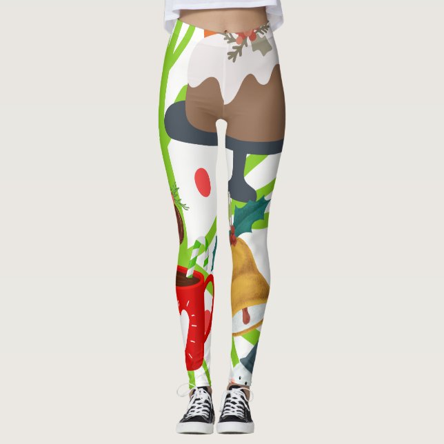 Fun Christmas leggings! Leggings (Front)