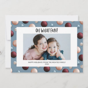 Fun Christmas Ornaments Holiday Card