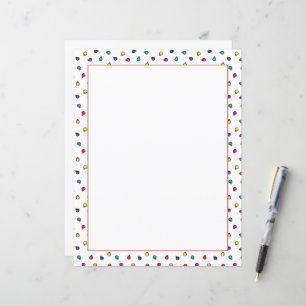 Fun Christmas Ornaments Illustration Stationery