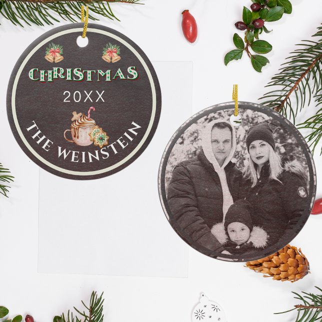 Fun Christmas Photo Keepsake Ceramic Tree Decoration (Creator Uploaded)