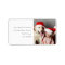 Fun Christmas Photo Modern Minimal Return Address