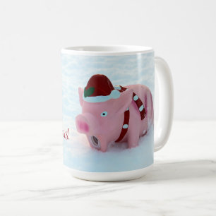 Fun Christmas Piggy Coffee Cup! Coffee Mug