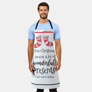 Fun Christmas Present Joke Apron
