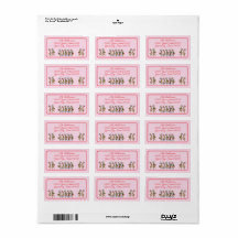 Fun Christmas Reindeers Return Address Label