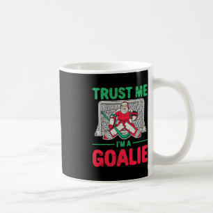 Fun Christmas Santa Ice Hockey Goaltender Goalie Coffee Mug
