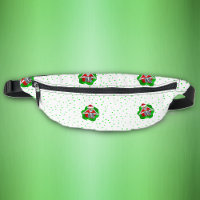 Fun Christmas Skeletons Spatter Shapes Green Dots