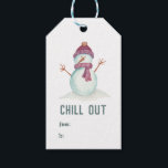 Fun Christmas Snowman Gift Tags<br><div class="desc">Cute snowman Christmas gift tags customisable to your specifics.</div>