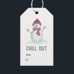 Fun Christmas Snowman Gift Tags<br><div class="desc">Cute snowman Christmas gift tags customisable to your specifics.</div>