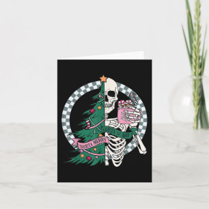Fun Christmas Sorta Merry Sorta Scary Skeleton Xma Card
