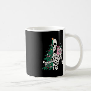 Fun Christmas Sorta Merry Sorta Scary Skeleton Xma Coffee Mug