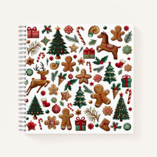Fun Christmas Spiral Notebook
