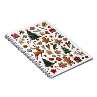 Fun Christmas Spiral Photo Notebook