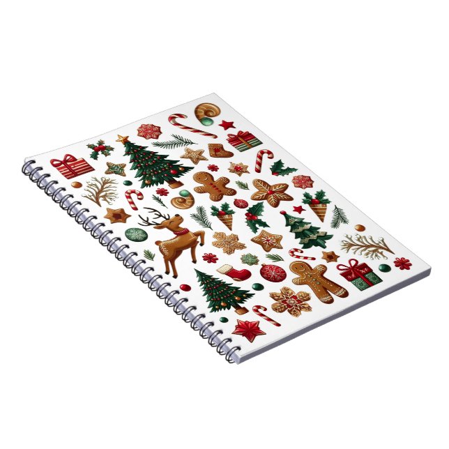 Fun Christmas Spiral Photo Notebook (Right Side)