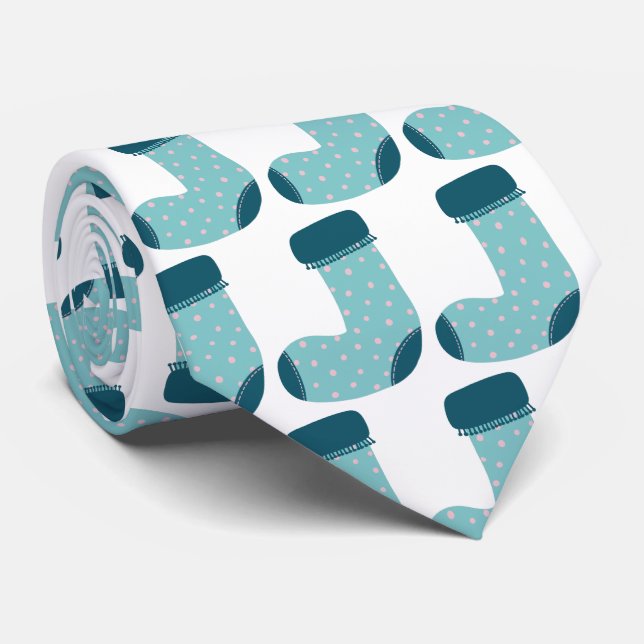 Fun Christmas Stocking Tie (Rolled)