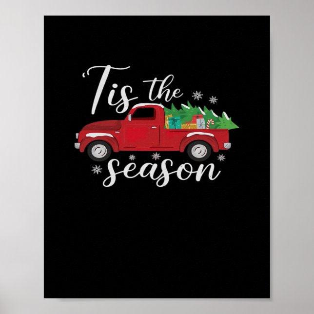 Fun Christmas Tis The Season Holiday Poster (Front)