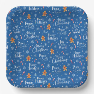 Fun Christmas Titles with Gingerbread Men Paper Plate