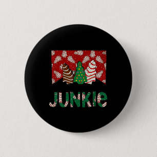 Fun Christmas Tree Cake Junkie Tis The Season West 6 Cm Round Badge