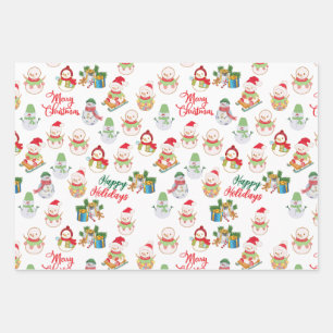 FUN CHRISTMAS WRAPPING PAPER GIFT SETS.