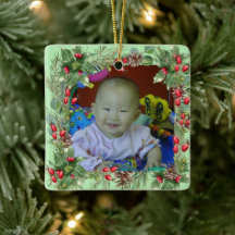 Fun Christmas Wreath Photo Frame
