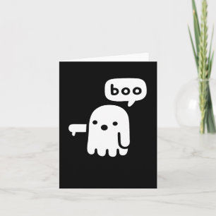 Fun Chunky Ghost Of Disapproval Boo Halloween   Card