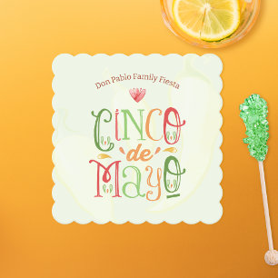 Fun Cinco de Mayo Party Paper Coaster