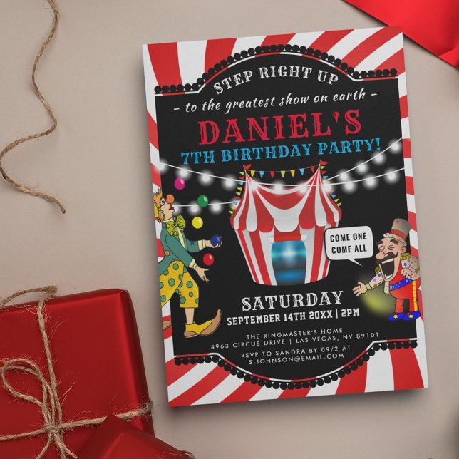Fun Circus Children's | Carnival Birthday Invitation (Creator Uploaded)