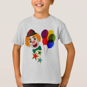 Fun Circus Clown and Balloons T-Shirt