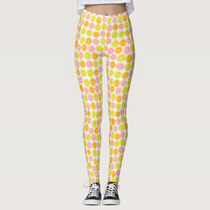 Fun Citrus Fruit Pattern Leggings