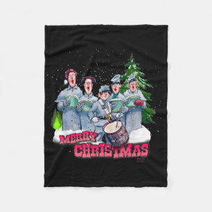 Fun Civil War Christmas Fleece Blanket