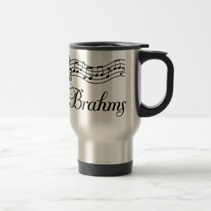 Fun Classical Music Brahms Music Notes Travel Mug