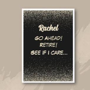 Fun, Co-worker Personalised Retirement Card