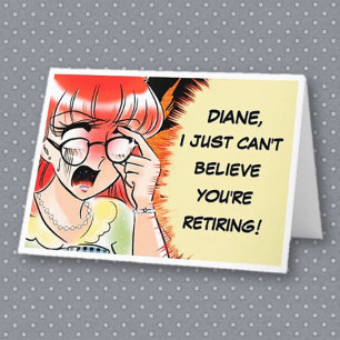Fun Co-worker Retirement Card