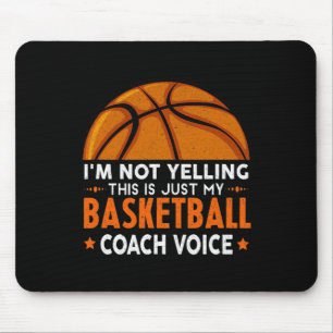 Fun Coach Basketball Lover Mouse Mat