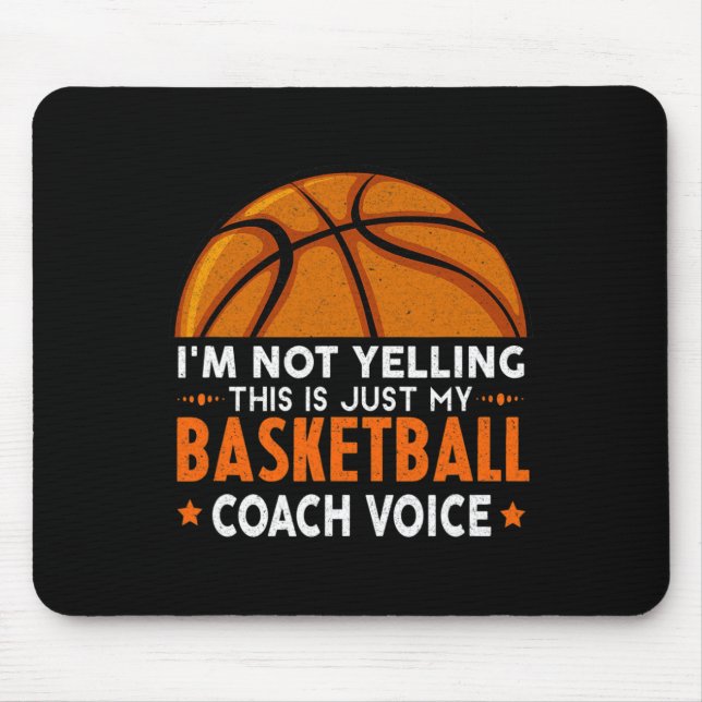 Fun Coach  Basketball Lover Mouse Mat (Front)