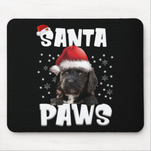 Fun Cockapoo Christmas Lights Tree Dog Lover Xmas Mouse Mat