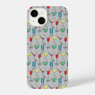 Fun Cocktails Fancy Mixed Drinks Alcohol  iPhone 14 Case