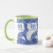 Fun Coffee Blue White Bunny Rabbit Chinoiserie
